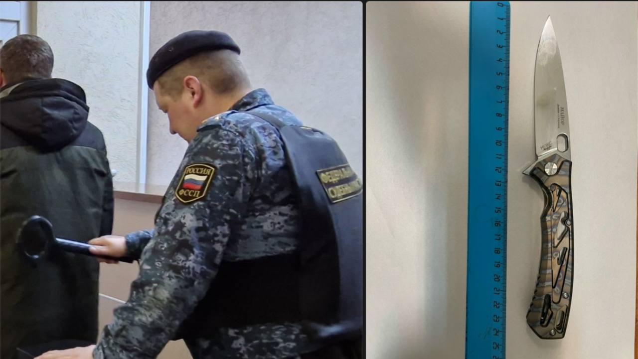 В Борисоглебске (Воронежская область) предотвращена попытка проноса холодного оружия (складной нож) в здание суда.